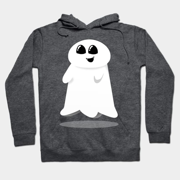 Cute Little Ghost Floating - A Ghostly Cutie Hoodie by PandLCreations